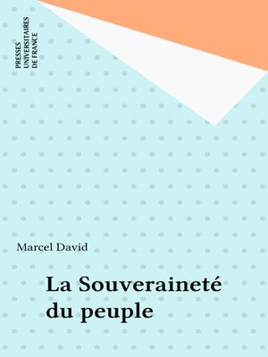 cover image of La Souveraineté du peuple